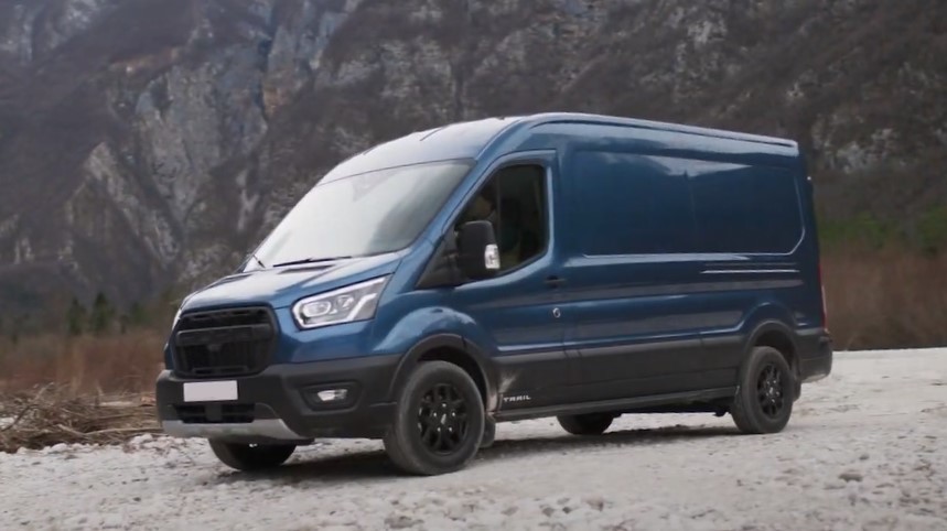 the best large sized van for versatility - ford tranzit
