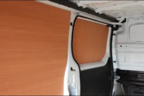 van ply lining installed on side walls