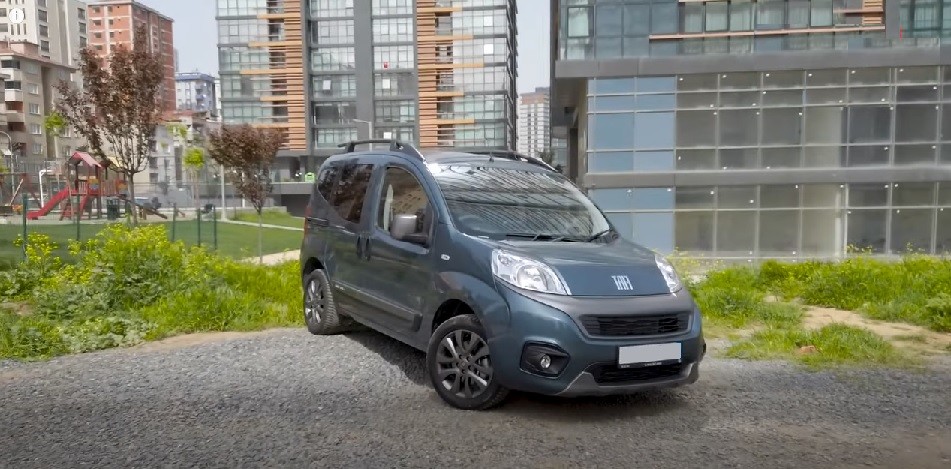 fiat fiorino in urban street